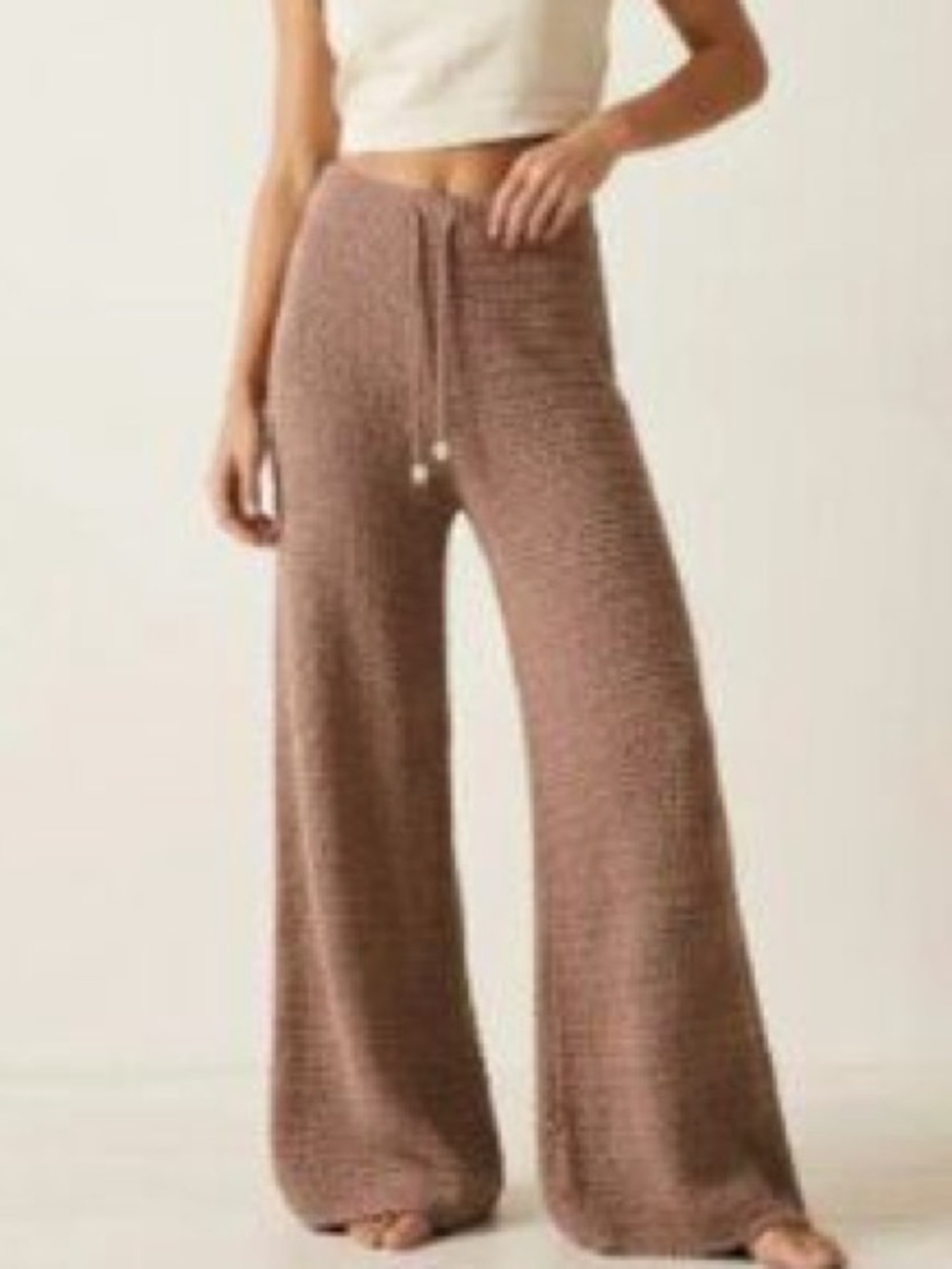 Sincerely Jules Wide Leg Flare Pant. - Tan